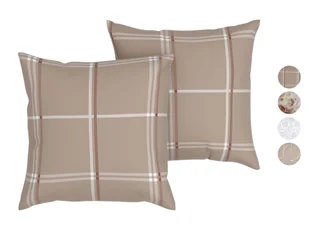 LIVARNO home Poszewki na poduszki z flaneli, 40 x 40 cm, 2 sztuki - Poszewki na poduszki LIVARNO home Poszewki na poduszki z flaneli, 40 x 40 cm, 2 sztuki - Poszewki na poduszki - miniaturka - grafika 1