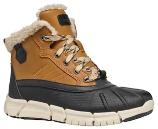 Geox J FLEXYPER BOY B ABX Botki, DK żółty/czarny, 34, Dk żółty czarny, 1 UK - Botki damskie - miniaturka - grafika 1