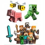 Zabawki kreatywne - Tatuaże Minecraft - Zestaw Tatuaży Dla Dzieci PIXELE nr. 31 - miniaturka - grafika 1