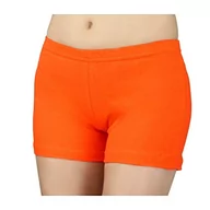 Spodenki damskie - Damskie szorty Hotpants krótkie spodenki sportowe bawełniane letnie szorty fitness szorty kolorowe, pomarańczowy, 44-46 - miniaturka - grafika 1
