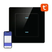 Systemy inteligentnych domów - Dotykowy włącznik światła WiFi Avatto N-TS10-B2 podwójny TUYA czarny - Rabat 10zł przy zapisie do newslettera! / FV23% / Odbiór osobisty Kraków! / Płatność PayPo - miniaturka - grafika 1