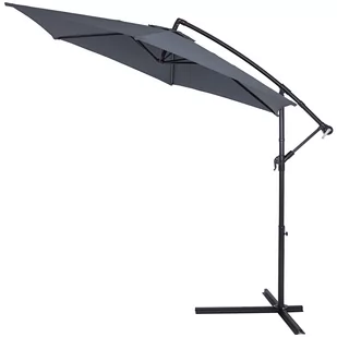 Parasol Ogrodowy Antracyt Alu Ø300cm Ochrona UV 50+ - Parasole ogrodowe Parasol Ogrodowy Antracyt Alu Ø300cm Ochrona UV 50+ - Parasole ogrodowe - miniaturka - grafika 1