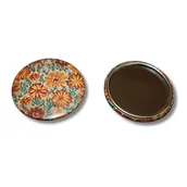 Lusterka do makijażu - Lusterko folk opolski jesień brązowe - miniaturka - grafika 1