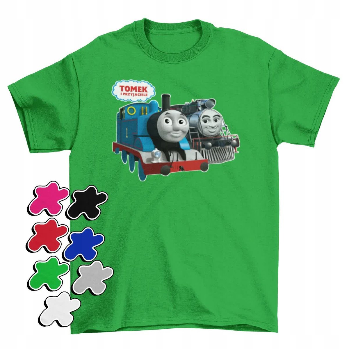 Koszulka T-Shirt Dziecięca Z Nadrukiem Tomek I Przyjaciele -M 134-140
