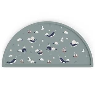 Mata silikonowa - podkładka na stół Magic Sea Animals, BabySteps - Miseczki i talerzyki dla dzieci - miniaturka - grafika 1