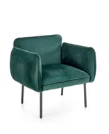 Fotele - Fotel Canaria Welwet zielony ciemny - miniaturka - grafika 1