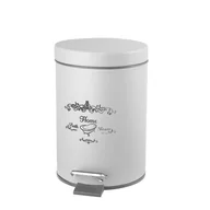 Kosze na śmieci - Kosz na pedał NICEA 3 l biały - miniaturka - grafika 1