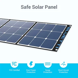 Panel Słoneczny BLUETTI SP200 200W do Generatorów Słonecznych Stacji Zasilania EB70/EB240/AC200Max/AC200P/EP500 - Panele fotowoltaiczne - miniaturka - grafika 6