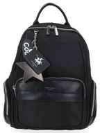 Plecaki - Czarne plecaki damskie firmy David Jones - miniaturka - grafika 1