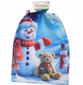 Ozdoby bożonarodzeniowe - WOREK NA PREZENTY 60x78CM BAŁWAN - miniaturka - grafika 1