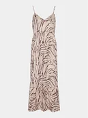 Sukienki - Pieces Sukienka letnia Sade 17146543 Beżowy Wide Fit - miniaturka - grafika 1