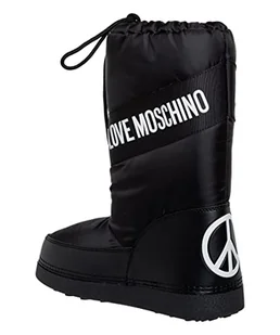 Love Moschino Damskie sztyblety St.tod.skiboot20, nylonowe, czarne, 37 EU - Botki damskie - miniaturka - grafika 1