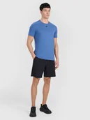 Spodenki męskie - 4F Spodenki treningowe szybkoschnące męskie - czarne XL - miniaturka - grafika 1