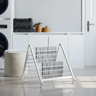 vidaXL Rozkładana suszarka na wannę, 53-90 cm, aluminium - Suszarki na ubrania - miniaturka - grafika 1