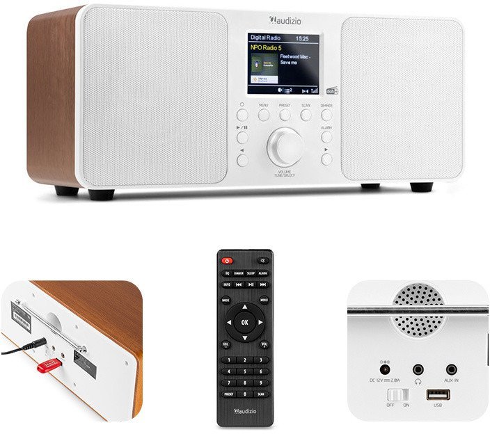 Audizio Genua DAB+ BT białe one size