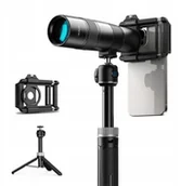 Akcesoria fotograficzne - Apexel Obiektyw HD Tele ZOOM 30x + Statyw do Telefonu Tabletu Smartfona APL-30XJJ028 - miniaturka - grafika 1