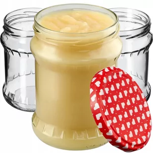 Słoiki Kisko 500ml 48 szt. 82mm + wieczka "Serca" - Pojemniki kuchenne - miniaturka - grafika 1