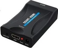 Złącza, przejściówki, adaptery - Adapter AV PremiumCord Scart - HDMI czarny khscart02 - miniaturka - grafika 1