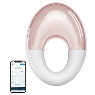 Masażer do oczu GESKE Cool & Warm 7w1 Biało - różowy - Masażery - miniaturka - grafika 1