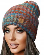 Czapki damskie - Zimowa Czapka Przytulna CIEPŁA Woolk PALOMA - miniaturka - grafika 1