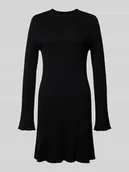 Sukienki - Sukienka rozkloszowana z dzianiny z mieszanki wiskozy model ‘MICHELLA’ - miniaturka - grafika 1