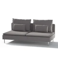 Pokrowce na meble - Dekoria pl pl Pokrowiec na moduł Söderhamn 3-osobowy szary 186 x 99 x 83 cm Edinburgh 1006-115-81 - miniaturka - grafika 1