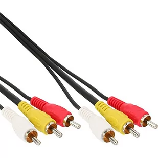 InLine kabel Cinch Audio/Video 3x wtyczka / 3x wtyczka - 1,0 m 89611 - Kable - miniaturka - grafika 1