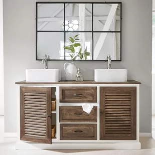 Podwójna szafka łazienkowa Farmington - Szafki łazienkowe - miniaturka - grafika 1