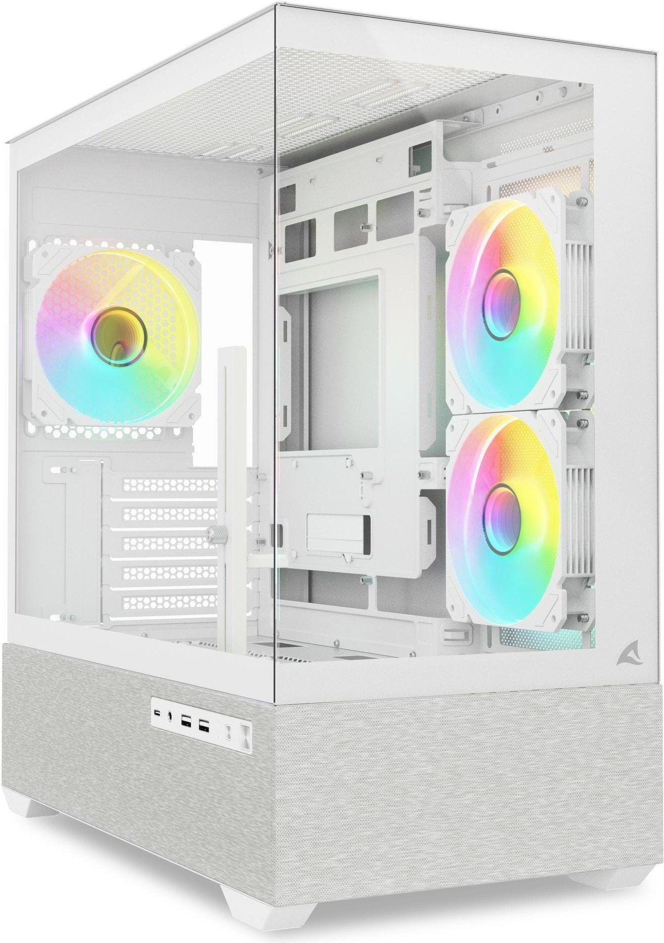 Sharkoon Gehäuse MK7 ARGB mATX 2xGlas weiß 100119518