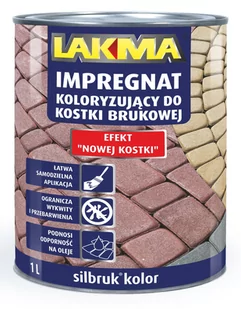 Impregnat do kostki brukowej Silbruk grafitowy 1l - Farby olejne i specjalne - miniaturka - grafika 1