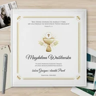 Albumy fotograficzne - Duży album na zdjęcia z nadrukiem dla dziewczynki na komunię - miniaturka - grafika 1