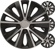 Kołpaki samochodowe - Kołpaki samochodowe 4szt. komplet rapide czarno srebrne 15" cali color box - miniaturka - grafika 1