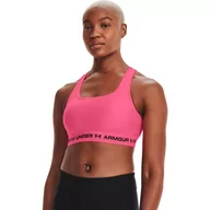 Bielizna sportowa damska - Biustonosz sportowy Under Armour Crossback Mid Bra - miniaturka - grafika 1