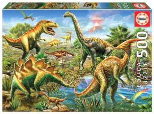 Educa, Puzzle, Park jurajski, 500 el. - Puzzle - miniaturka - grafika 1