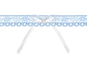 Gadżety dla niej i dla niego - PartyDeco Podwiązka koronkowa, błękitna, 1 szt. PDW16 - miniaturka - grafika 1