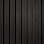 Panele ścienne i boazeria - Lamele Ścienne Satyna Czarny – dł. 2,7 m - miniaturka - grafika 1