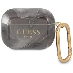 GUESS Marble Collection do Apple AirPods Pro Szary - Akcesoria do słuchawek - miniaturka - grafika 1