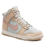 Sneakersy damskie - Sneakersy Nike Dunk High DD1869 113 Beżowy - miniaturka - grafika 1