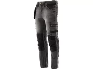 SPODNIE ROBOCZE MONTERSKIE STRETCH JEANS STEEL GREY ROZM. L/XL - Odzież robocza - miniaturka - grafika 2