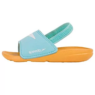 Buty dla dziewczynek - Speedo pantofle dziecięce, uniseks do nauki pływania dla małych dzieci, pomarańczowa - Türkis Mango - 25.5 EU - grafika 1