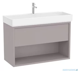 Roca Tura Unik zestaw szafka z umywalką 100x43x60 SZLACHETNY SZARY A852037559 - Szafki łazienkowe - miniaturka - grafika 1
