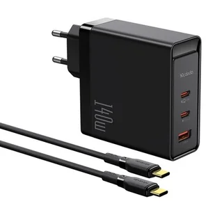 Ładowarka sieciowa GaN 140W Mcdodo CH-2913 2x USB-C, USB-A (czarna) - Ładowarki do telefonów - miniaturka - grafika 1