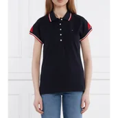 Koszulki i topy damskie - Tommy Hilfiger Polo | Regular Fit - miniaturka - grafika 1