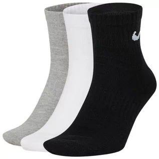 Skarpetki damskie - Nike, Skarpety sportowe, 3-pack, Everyday Lightweight Ankle SX7677 901, biały, rozmiar 34/36 - grafika 1