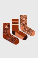 Skarpetki damskie - adidas skarpetki x Farm Rio 3-pack damskie kolor pomarańczowy IX5052 - miniaturka - grafika 1
