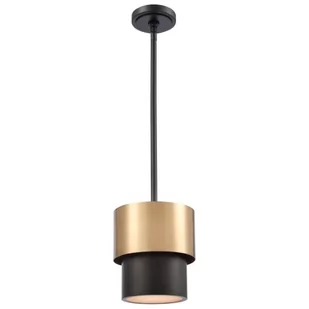 Coburg D20 lampa wisząca 1xE14 czarna/mosiądz P01777BR - Lampy sufitowe - miniaturka - grafika 1