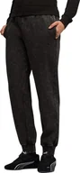 Spodnie sportowe damskie - Spodnie damskie Puma ESS Elevated Comfort Wash Sweatpants czarne 688104 01 M - miniaturka - grafika 1