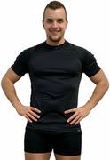 Koszulki sportowe męskie - GOLF koszulka z krótkim rękawem - męska .M .khaki - miniaturka - grafika 1