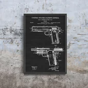 Plakaty - Plakat na ścianę Colt Firearm Browning Patent USA - miniaturka - grafika 1