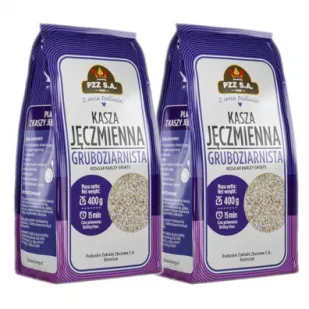 Pzz Kasza jęczmienna gruboziarnista Zestaw 800 g - Kasza - miniaturka - grafika 1